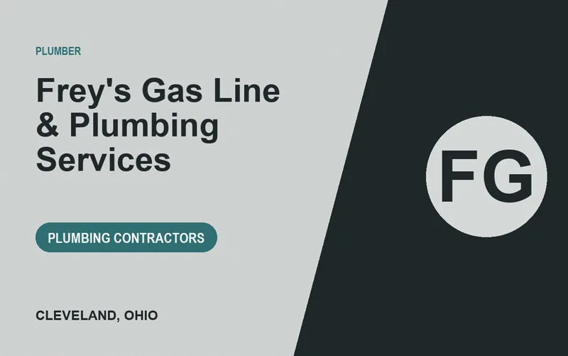 Frey's Gas Line & Plumbing Services in Cleveland, Ohio