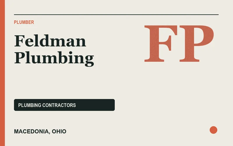 Feldman Plumbing in Macedonia, Ohio
