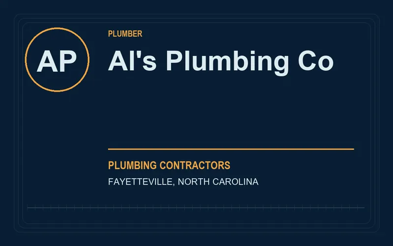 Al's Plumbing Co in Fayetteville, North Carolina