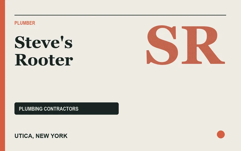 Steve's Rooter in Utica, New York