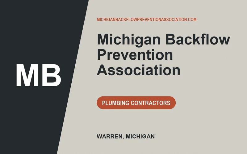 Michigan Backflow Prevention Association in Warren, Michigan