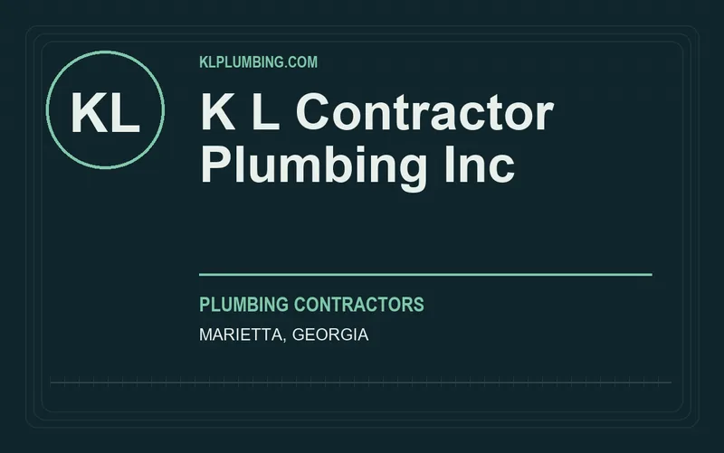 K L Contractor Plumbing Inc in Marietta, Georgia
