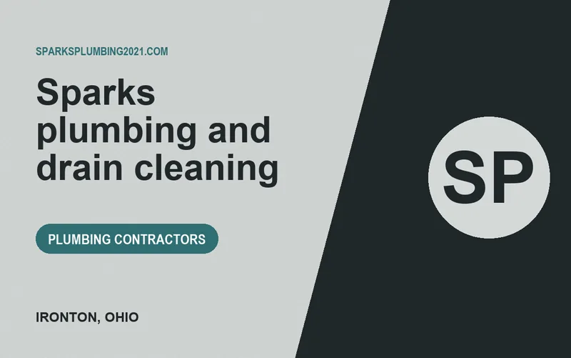 Sparks plumbing and drain cleaning in Ironton, Ohio