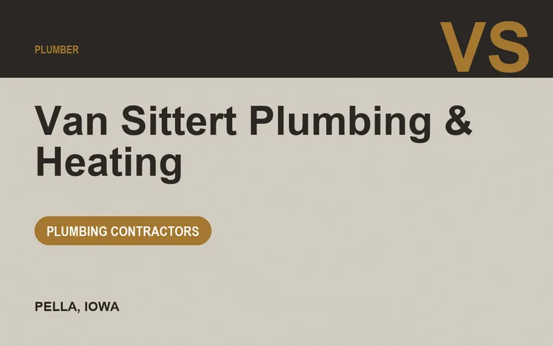 Van Sittert Plumbing & Heating in Pella, Iowa
