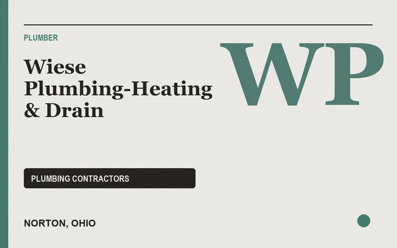 Wiese Plumbing-Heating & Drain in Norton, Ohio