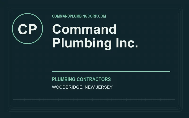 Command Plumbing Inc. in Woodbridge, New Jersey