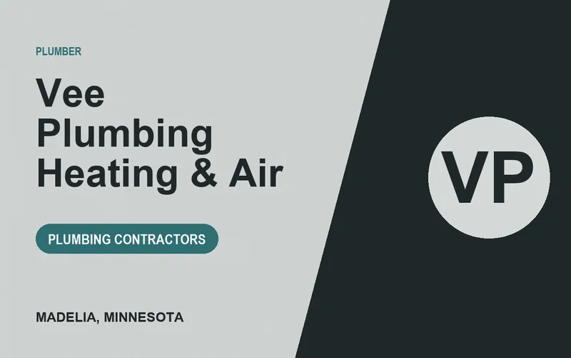 Vee Plumbing Heating & Air in Madelia, Minnesota