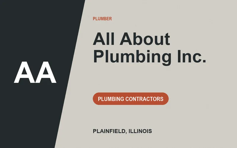 All About Plumbing Inc. in Plainfield, Illinois
