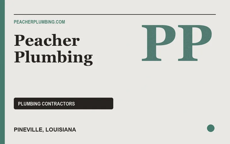 Peacher Plumbing in Pineville, Louisiana