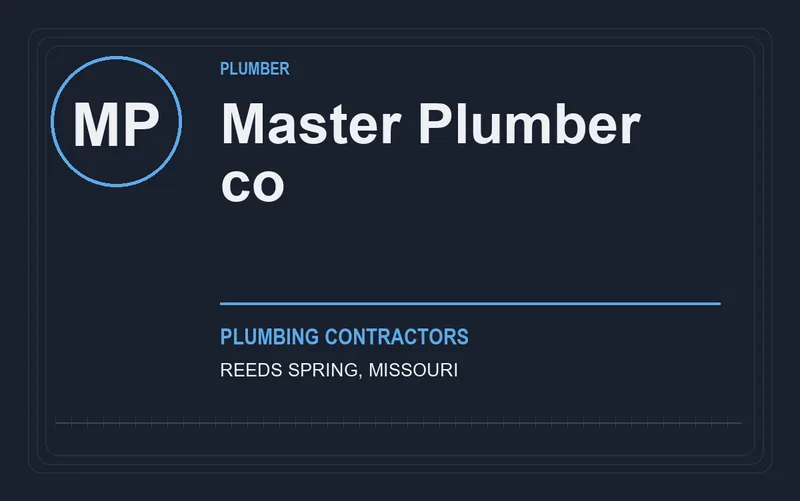 Master Plumber co in Reeds Spring, Missouri