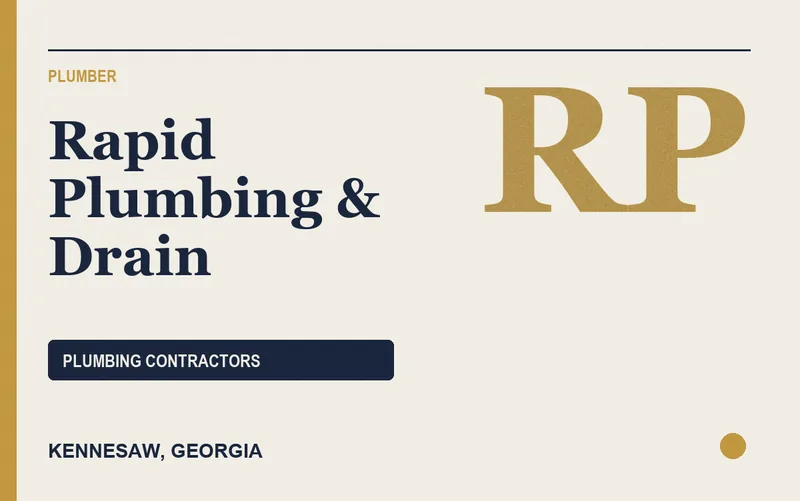 Rapid Plumbing & Drain in Kennesaw, Georgia