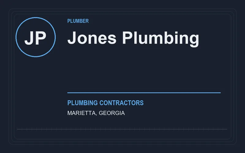 Jones Plumbing in Marietta, Georgia