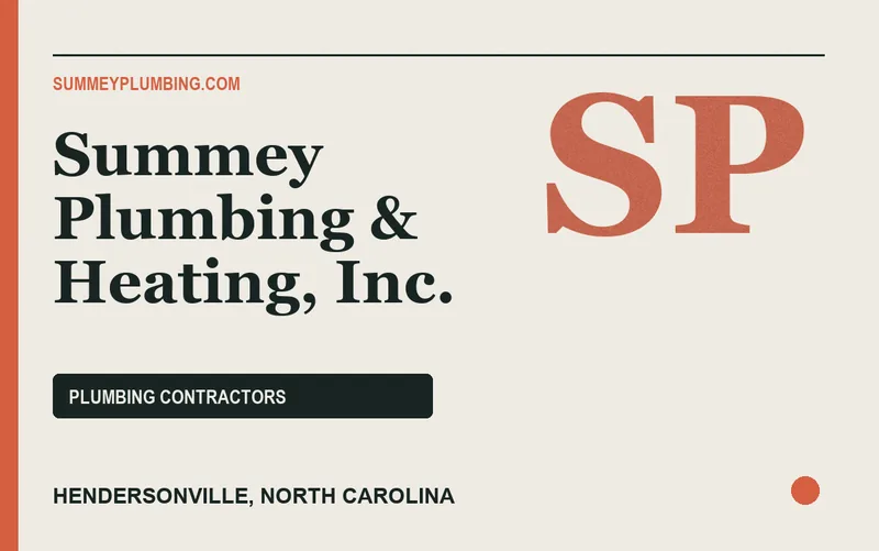 Summey Plumbing & Heating, Inc. in Hendersonville, North Carolina