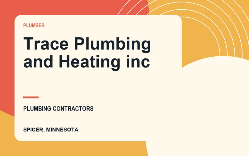 Trace Plumbing and Heating inc in Spicer, Minnesota