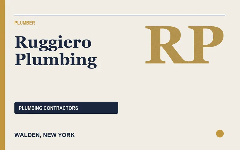 Ruggiero Plumbing in Walden, New York