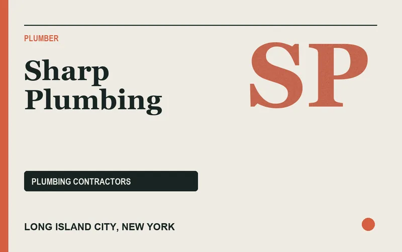 Sharp Plumbing in Long Island City, New York