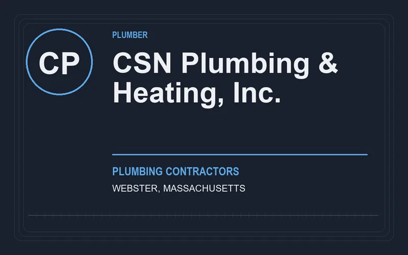 CSN Plumbing & Heating, Inc. in Webster, Massachusetts