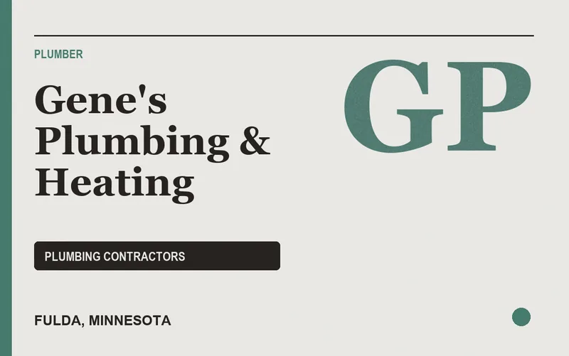 Gene's Plumbing & Heating in Fulda, Minnesota
