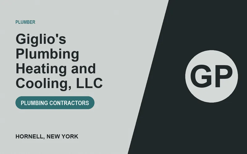 Giglio's Plumbing Heating and Cooling, LLC in Hornell, New York