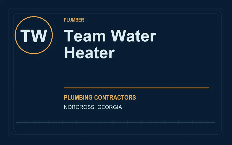 Team Water Heater in Norcross, Georgia