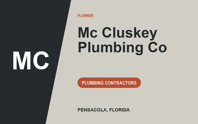 Mc Cluskey Plumbing Co in Pensacola, Florida