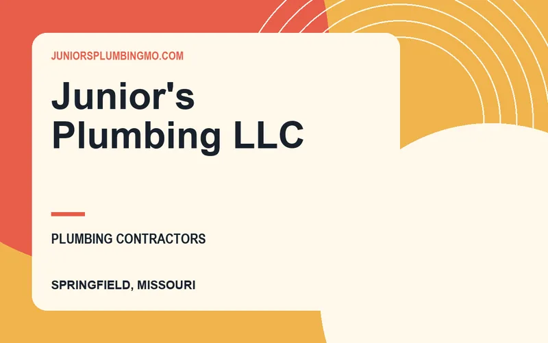 Junior's Plumbing LLC in Springfield, Missouri