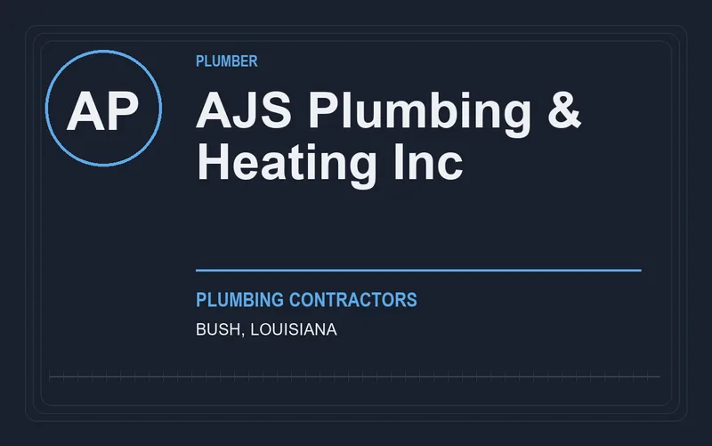 AJS Plumbing & Heating Inc in Bush, Louisiana