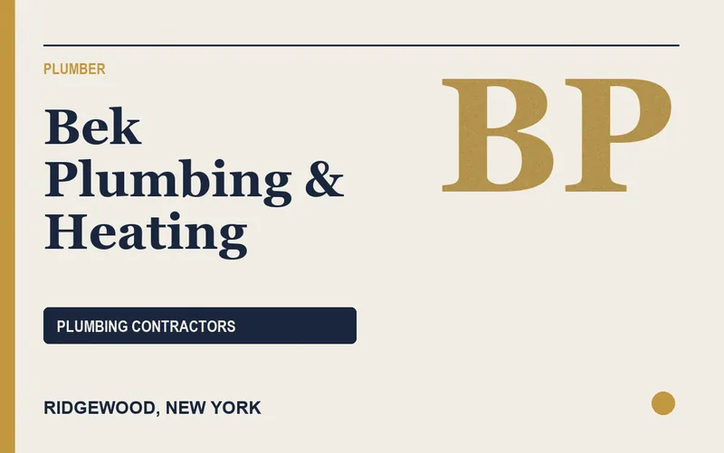 BEK PLUMBING & HEATING in Ridgewood, New York