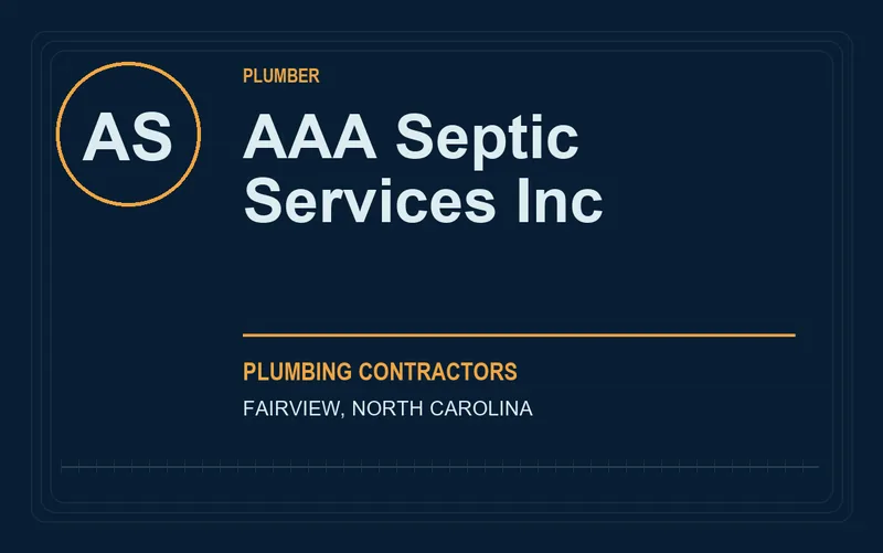 AAA Septic Services Inc in Fairview, North Carolina