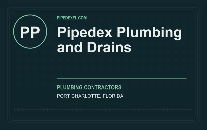 Pipedex Plumbing and Drains in Port Charlotte, Florida
