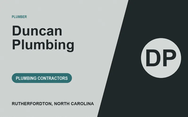 Duncan Plumbing in Rutherfordton, North Carolina