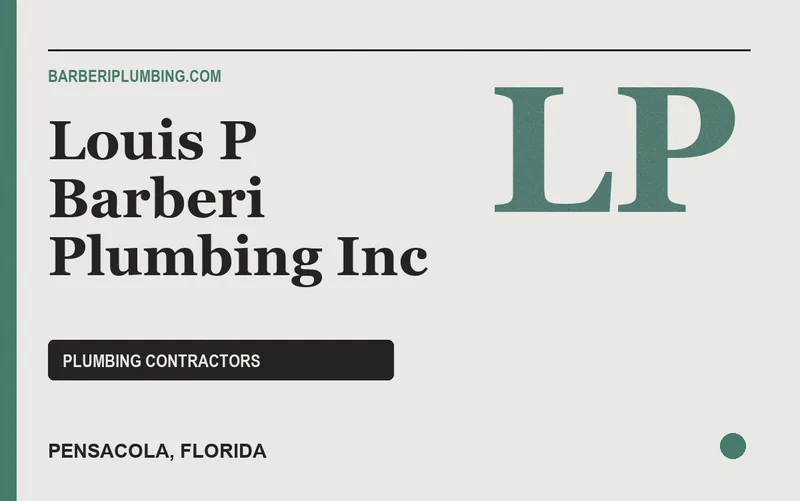 Louis P Barberi Plumbing Inc in Pensacola, Florida