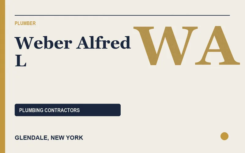 Weber Alfred L in Glendale, New York