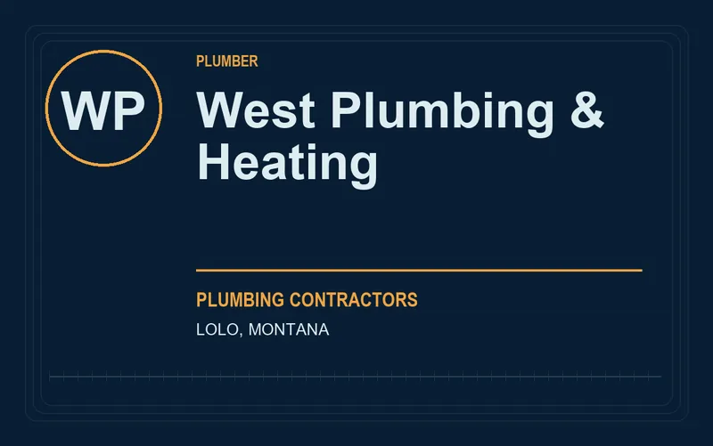 West Plumbing & Heating in Lolo, Montana