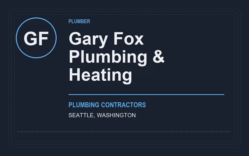 Gary Fox Plumbing & Heating in Seattle, Washington