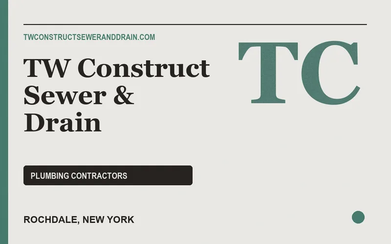 TW Construct Sewer & Drain in Rochdale, New York