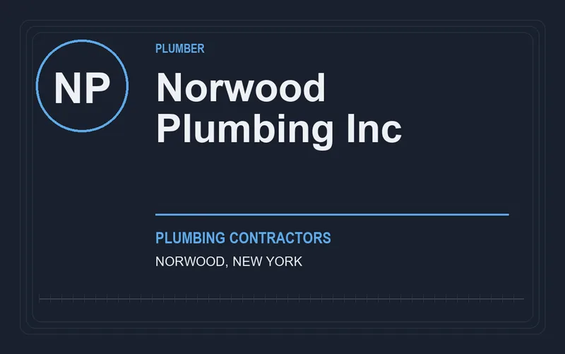 Norwood Plumbing Inc in Norwood, New York