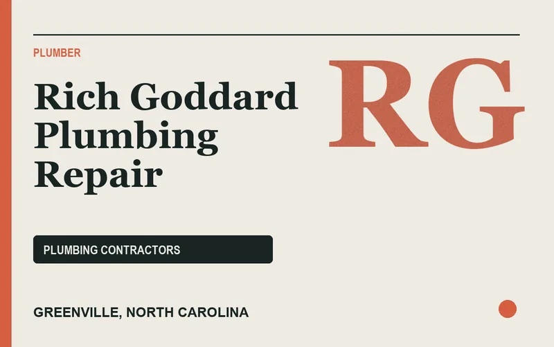 Rich Goddard Plumbing Repair in Greenville, North Carolina