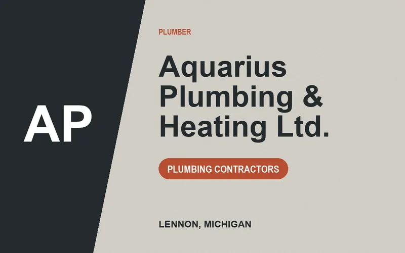 Aquarius Plumbing & Heating Ltd. in Lennon, Michigan