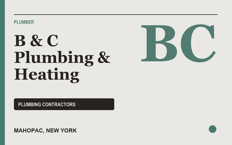 B & C Plumbing & Heating in Mahopac, New York