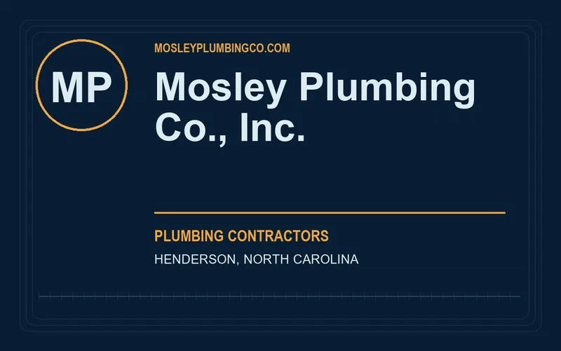 Mosley Plumbing Co., Inc. in Henderson, North Carolina