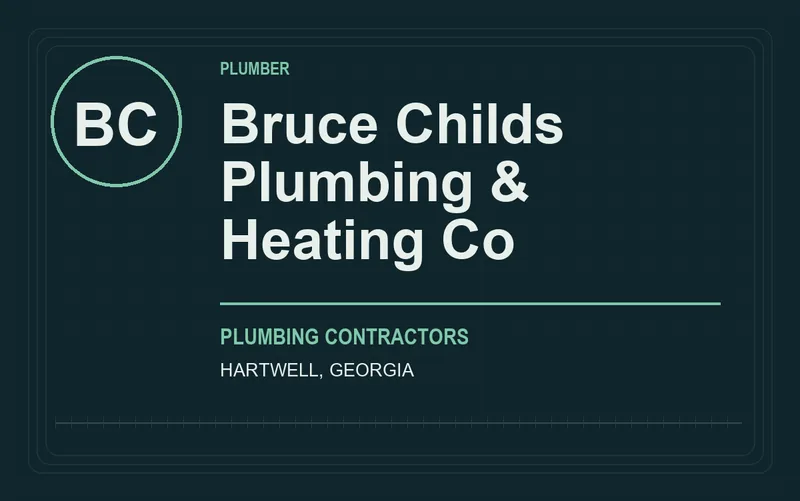Bruce Childs Plumbing & Heating Co in Hartwell, Georgia
