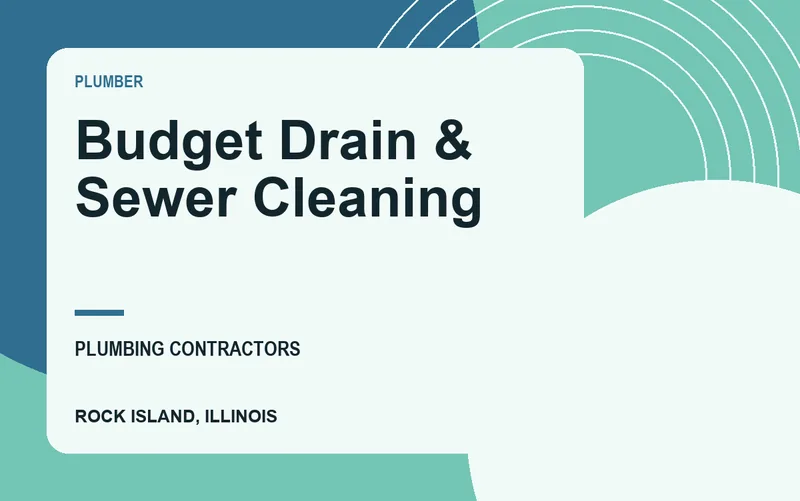 Budget Drain & Sewer Cleaning in Rock Island, Illinois