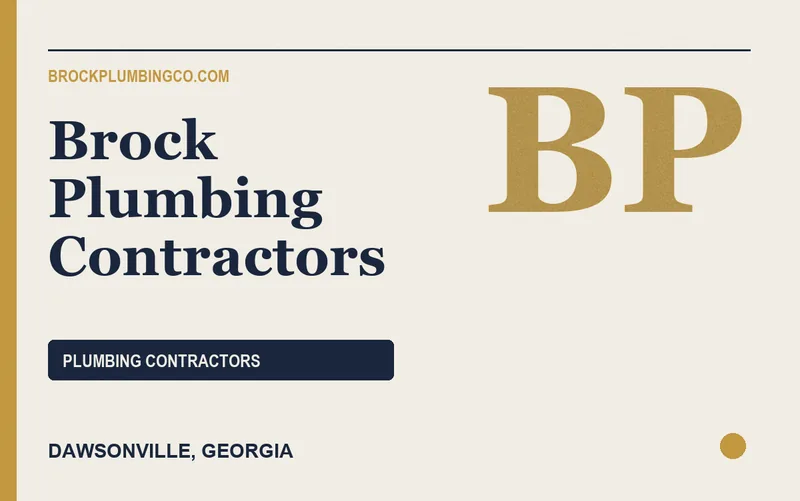 Brock Plumbing Contractors in Dawsonville, Georgia