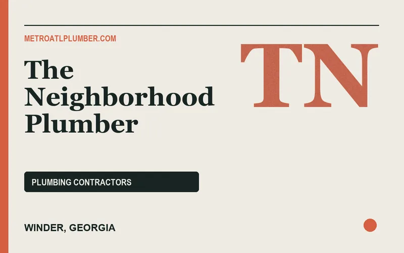 The Neighborhood Plumber in Winder, Georgia