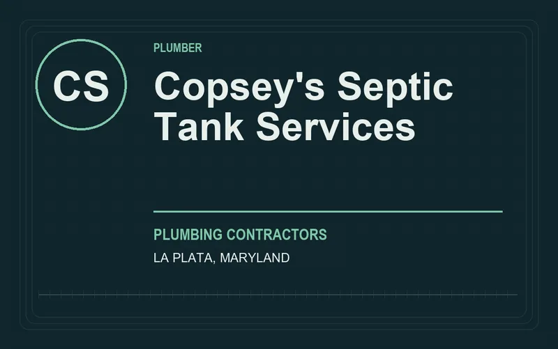 Copsey's Septic Tank Services in La Plata, Maryland