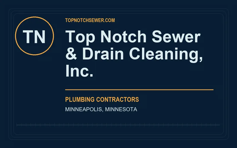 Top Notch Sewer & Drain Cleaning, Inc. in Minneapolis, Minnesota