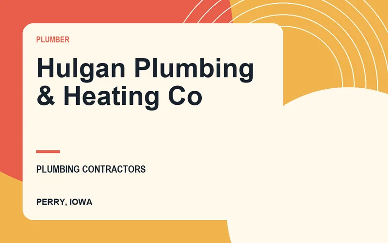Hulgan Plumbing & Heating Co in Perry, Iowa