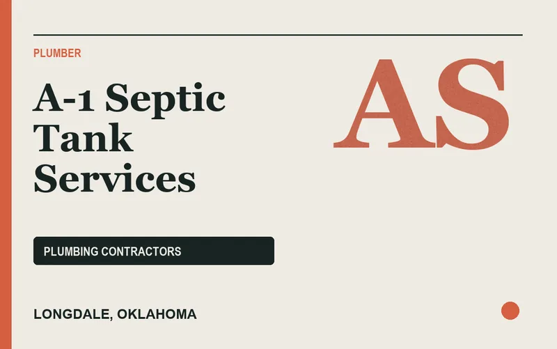 A-1 Septic Tank Services in Longdale, Oklahoma