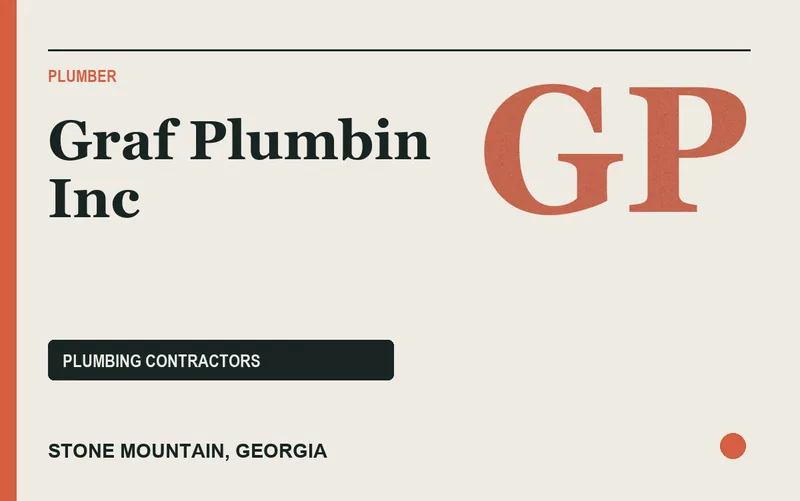 Graf Plumbin Inc in Stone Mountain, Georgia